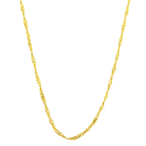 Gold Classics(tm) 10kt. Gold 16in. Singapore Chain Necklace