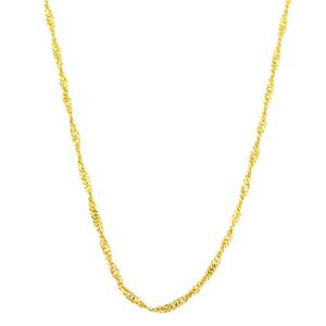 Gold Classics(tm) 10kt. Gold 16in. Singapore Chain Necklace