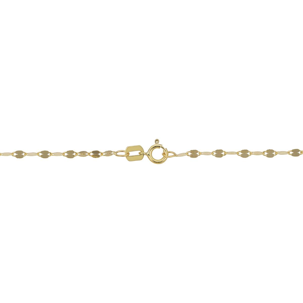 Gold Classics(tm) 10kt. Yellow Gold Mirror Flat Link Chain Necklace