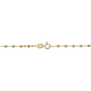 Gold Classics(tm) 10kt. Yellow Gold Mirror Flat Link Chain Necklace alternate view