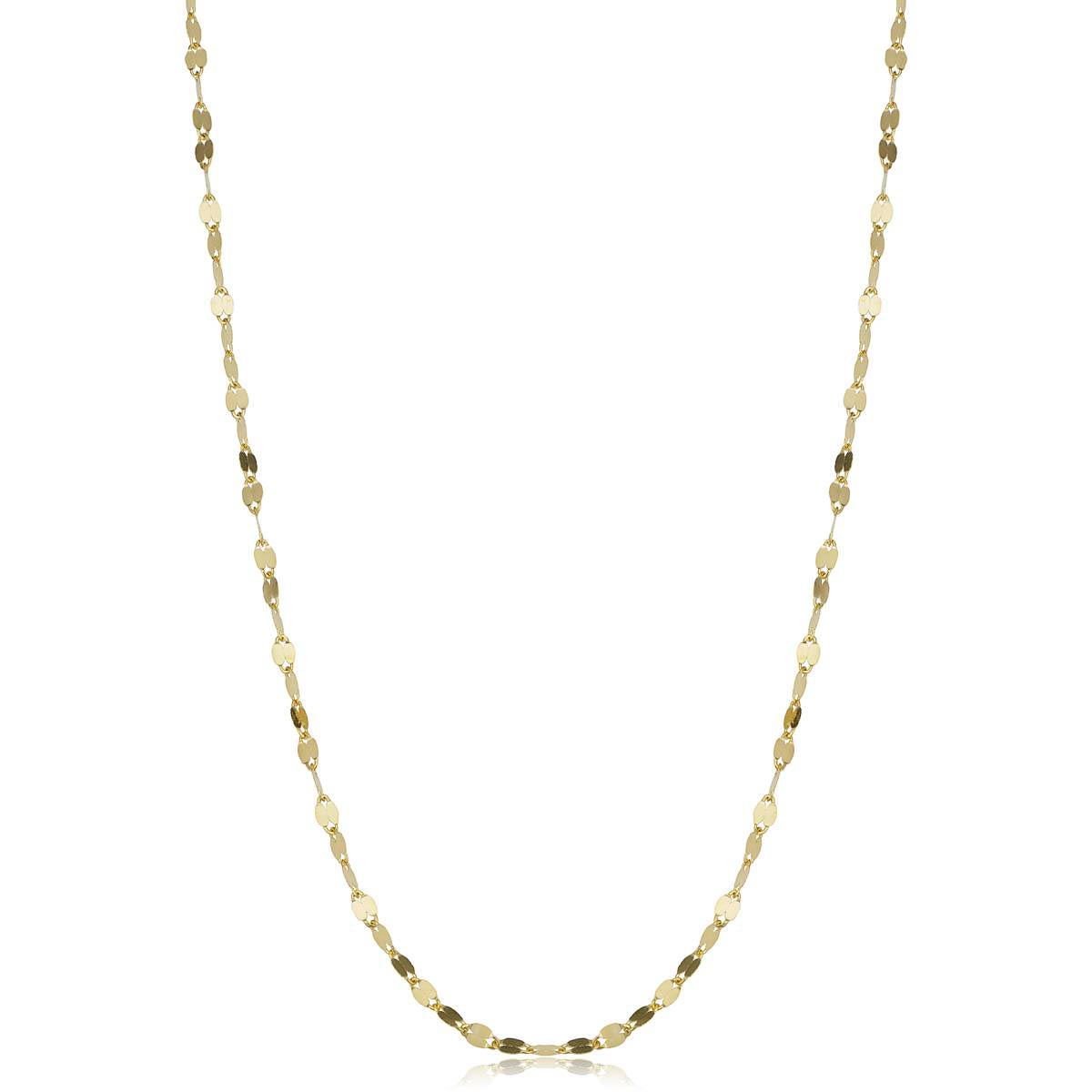 Gold Classics(tm) 10kt. Yellow Gold Mirror Flat Link Chain Necklace