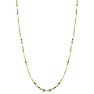 Gold Classics(tm) 10kt. Yellow Gold Mirror Flat Link Chain Necklace