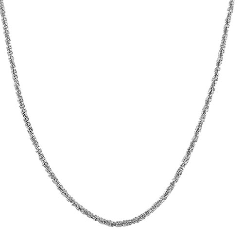 Gold Classics(tm) 10kt. White Gold Sparkle Necklace