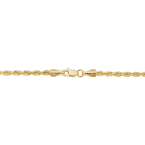 Unisex Gold Classics(tm) 10kt. Yellow Gold 2.7mm 20in. Rope Chain