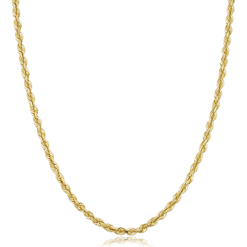 Unisex Gold Classics(tm) 10kt. Yellow Gold 3.3mm 18in. Rope Chain