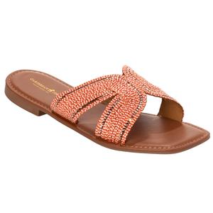 Womens Caribbean Joe Braided H-Band Sandals