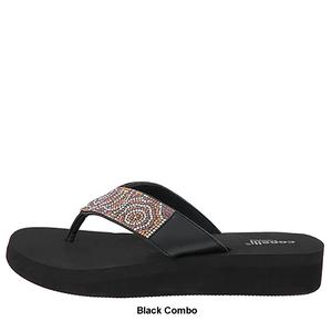 Capelli New York Multi Crystal Flip Flop Sandals alternate view
