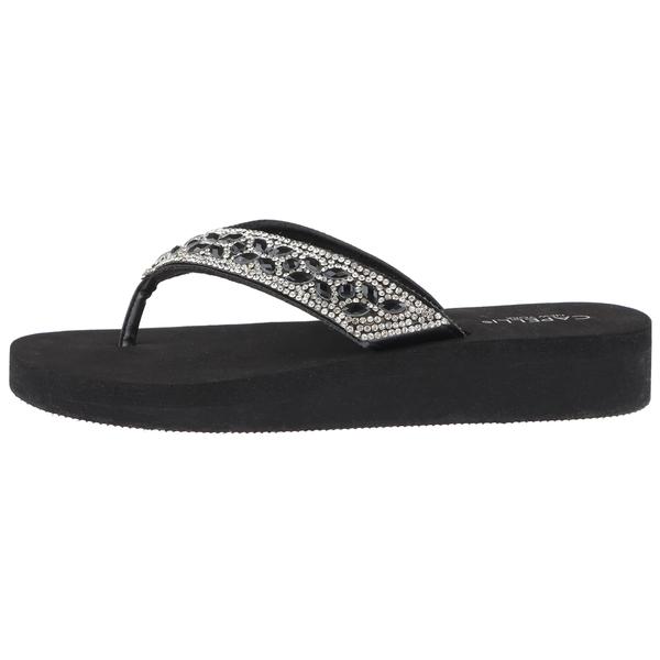 Womens Capelli New York Rhinestone Flip Flops alternate view