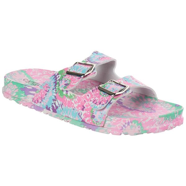 Womens Capelli New York Tie Dye Swirl Slide Sandals