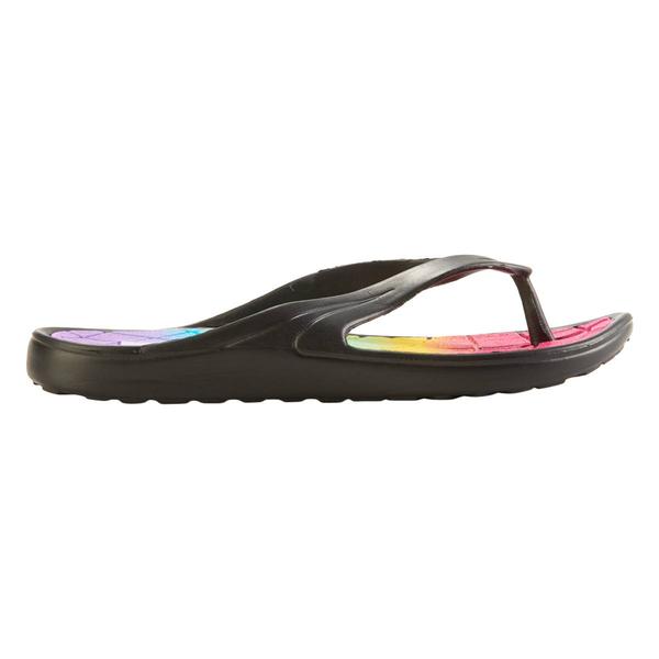 Womens Capelli New York Injected EVA Rainbow Flip Flops alternate view