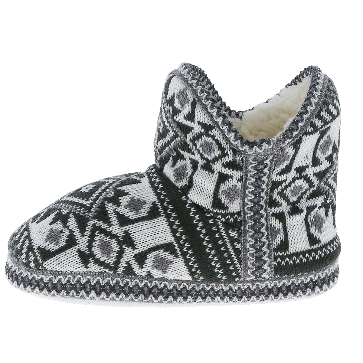 Womens Capelli New York Tribal Knit Bootie Slippers