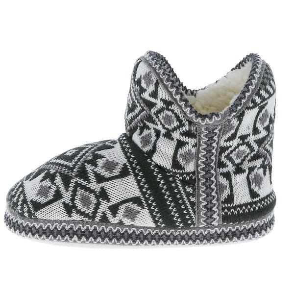 Womens Capelli New York Tribal Knit Bootie Slippers alternate view
