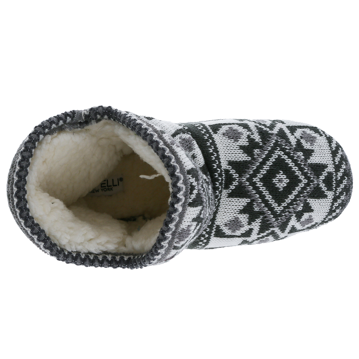 Womens Capelli New York Tribal Knit Bootie Slippers