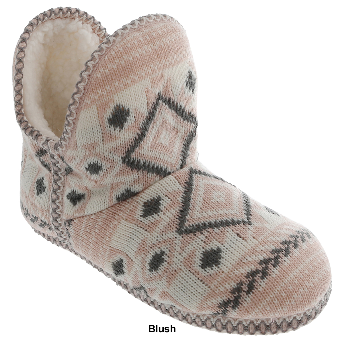 Womens Capelli New York Tribal Knit Bootie Slippers