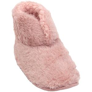 Womens Capelli New York Faux Fur and Metallic Boot Slippers