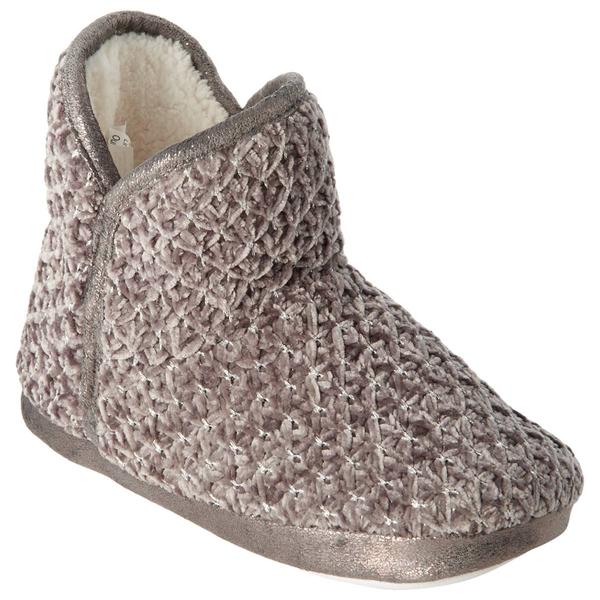 Womens Capelli New York Chenille Knit Boot Slippers
