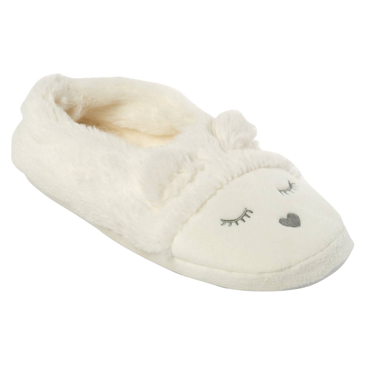 Womens Capelli New York Faux Fur With Soft Boa Moccasin Slippers