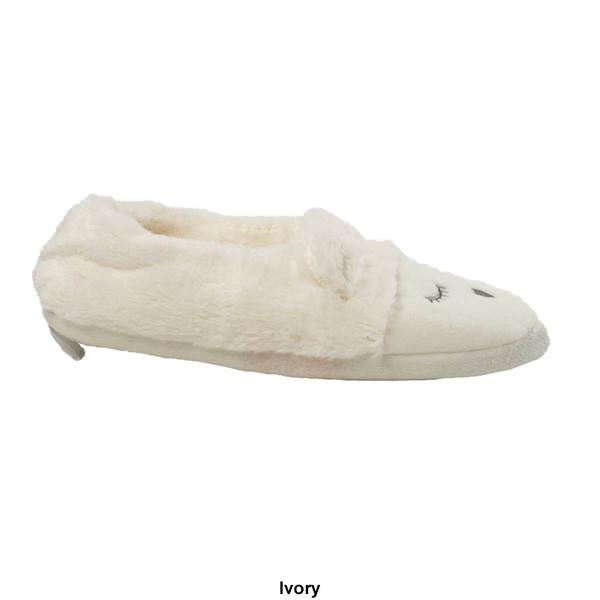 Womens Capelli New York Faux Fur with Soft Boa Moccasin Slippers alternate view