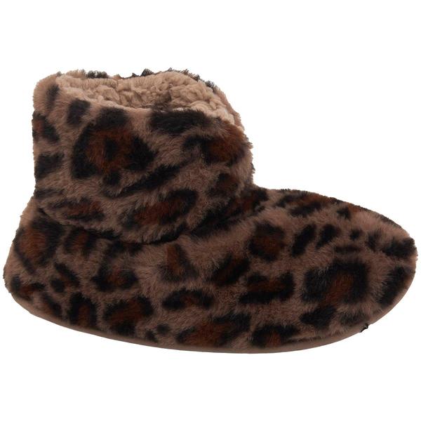 Womens Capelli New York Leopard Faux Fur Boot Slippers alternate view