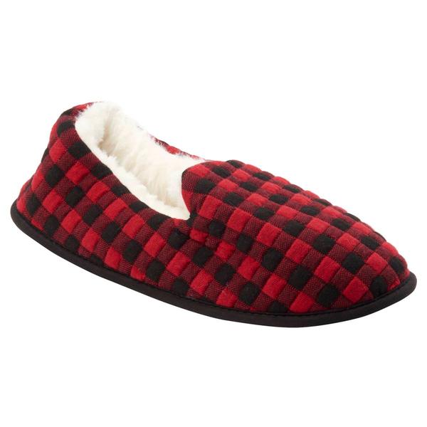 Womens Capelli New York Buffalo Plaid Scuff Slippers