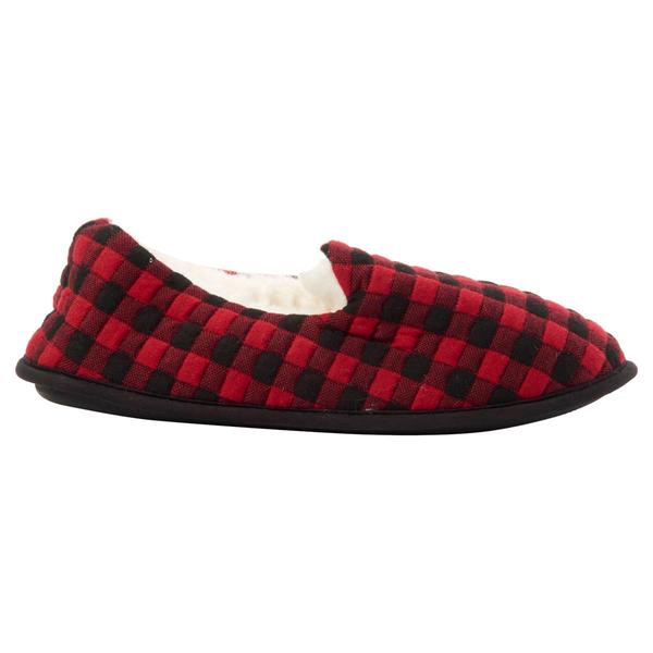 Womens Capelli New York Buffalo Plaid Scuff Slippers alternate view