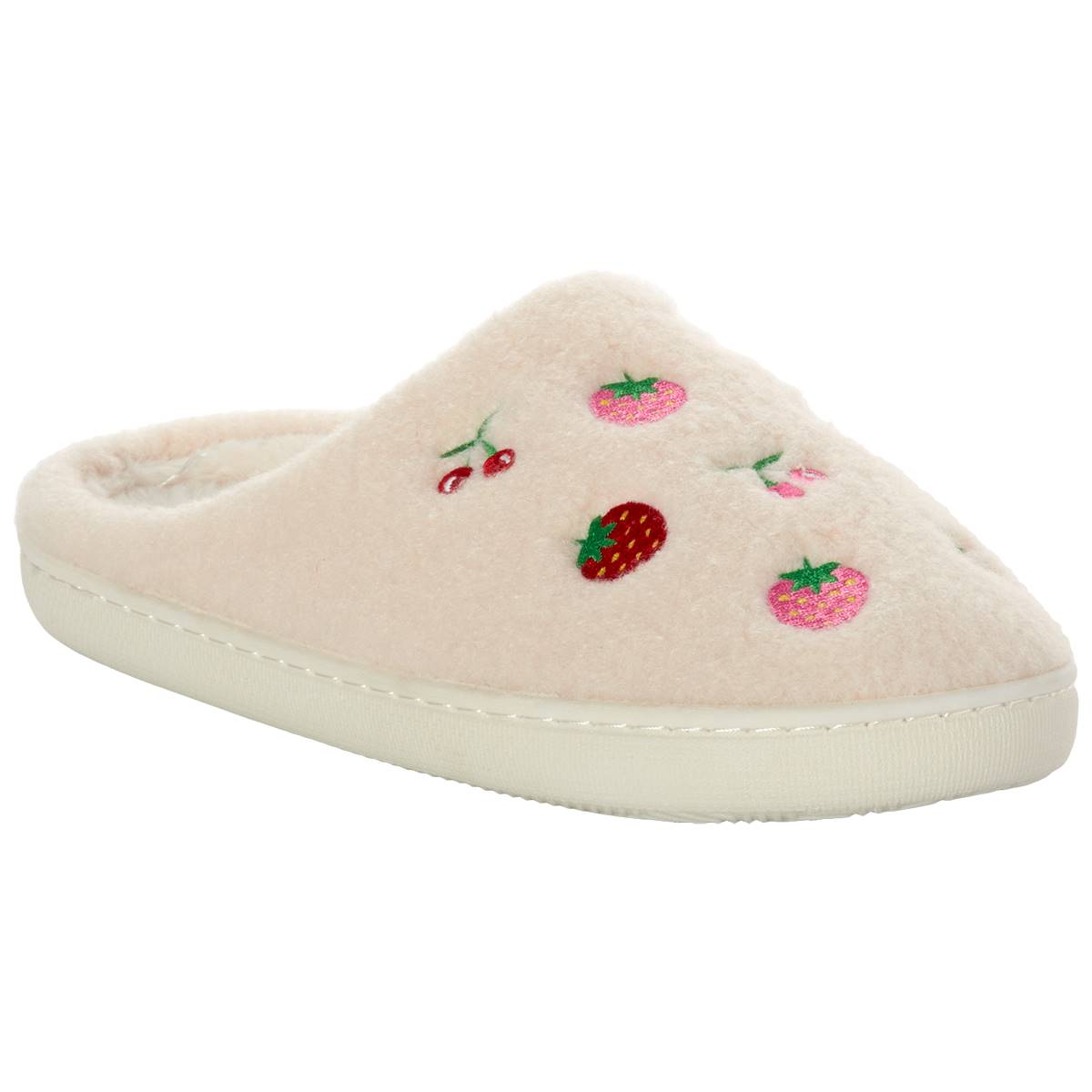 Womens Capelli New York Fruit Icon Scuff Slippers