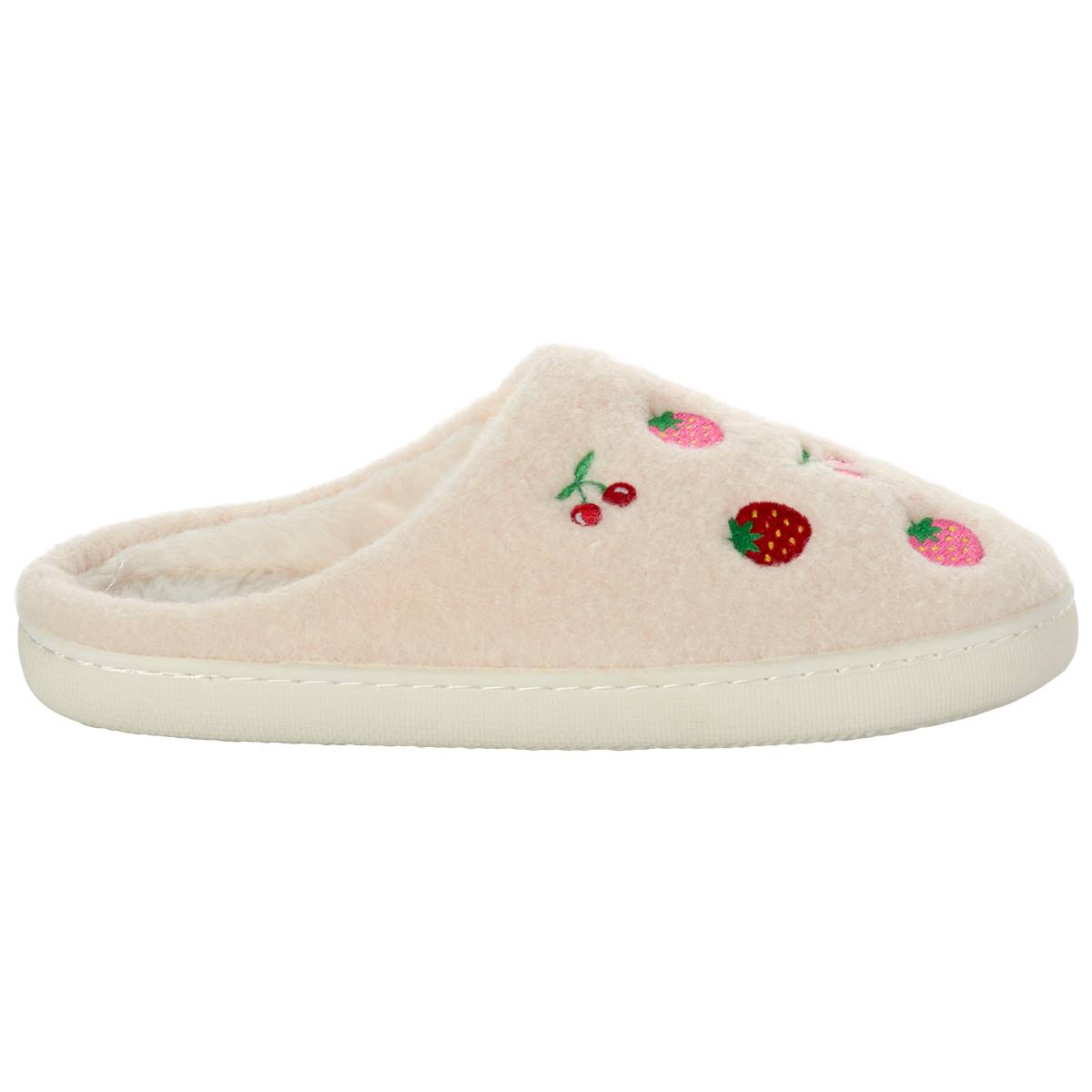 Womens Capelli New York Fruit Icon Scuff Slippers