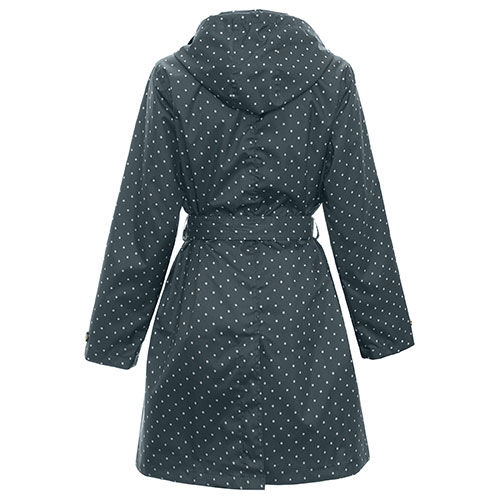 Womens Capelli Mid Length Simple Dot Print Trench Coat