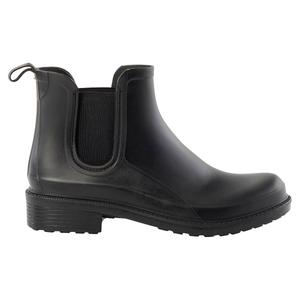 Womens Jodphur Matte Faux Fur Jelly Rain Ankle Boots alternate view