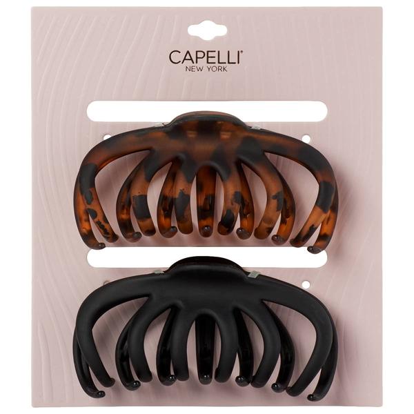 Womens Capelli New York 2pk Spiral Rake Claw Clips alternate view