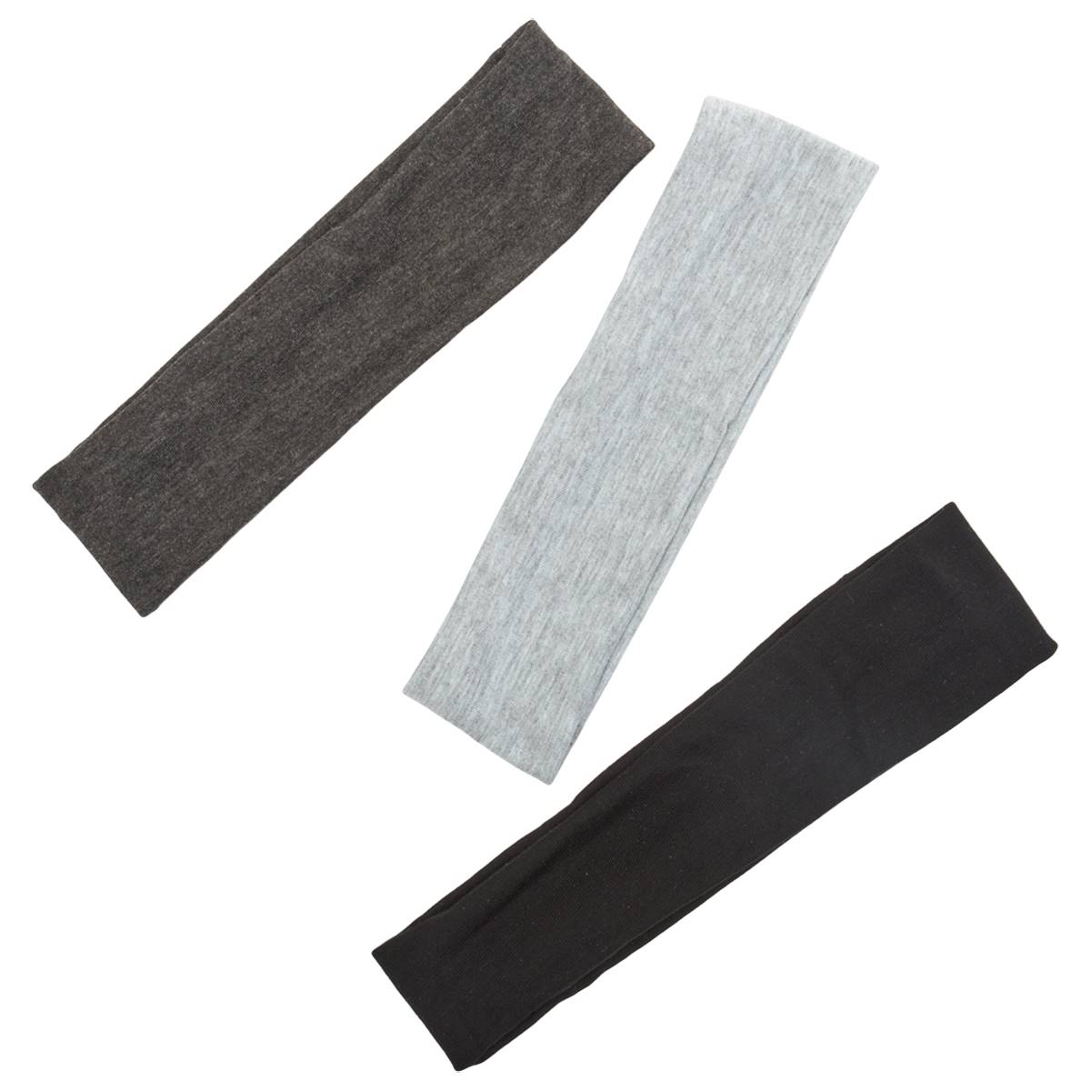 Womens Capelli New York 3pk. Solid Jersey Headwraps