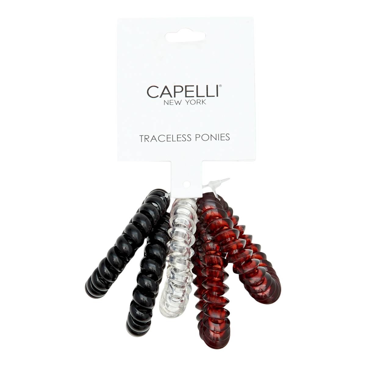 Womens Capelli New York 5pc. Solid Phone Cord Hair Tie