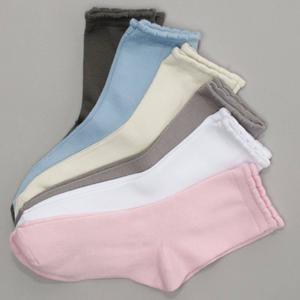 Girls Capelli(R) New York 6pk. Super Soft Scallop Edge Crew Socks alternate view