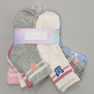 Girls Capelli(R) New York 8pk. Dainty Icons Quarter Socks alternate view