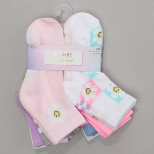 Girls Capelli(R) New York 8pk. Happy Love Quarter Socks