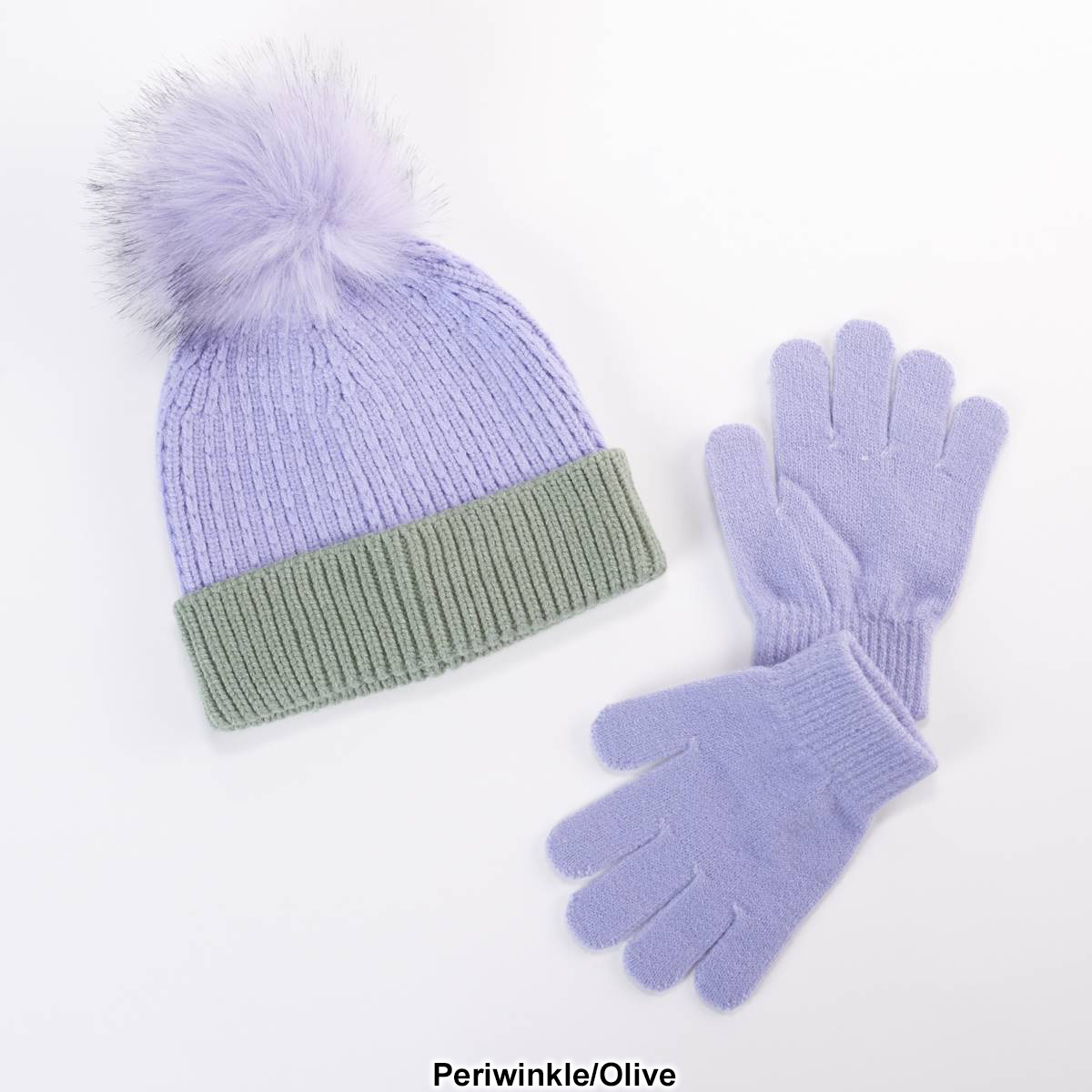 Girls Capelli(R) New York 2pc. Color Block Hat & Gloves Set