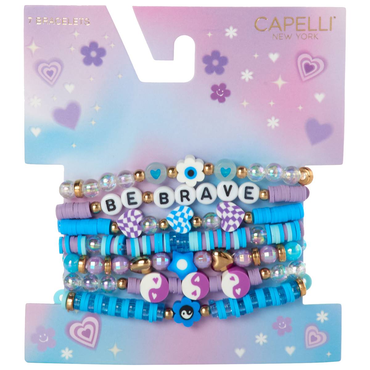 Girls Capelli(R) New York 7pc. Be Brave Bracelet Set