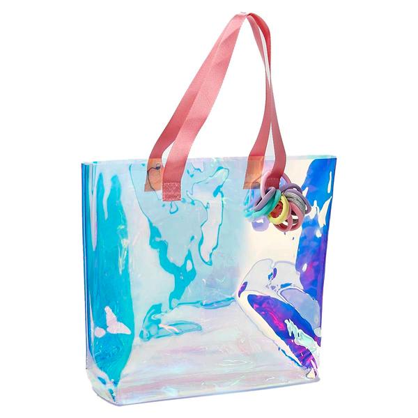 Girls Capelli(R) New York Iridescent Jelly Tote with Ponies