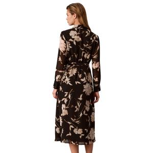 Womens Calvin Klein Long Sleeve Tie Waist Floral Shirtdress alternate view