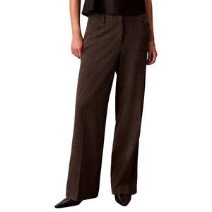 Womens Calvin Klein Crosshatch Wide Leg Dress Pants