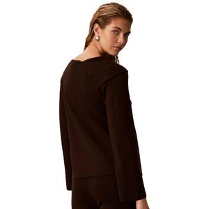 Womens Calvin Klein Long Sleeve Boat Neck Solid Sweater alternate view