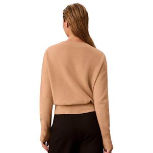 Womens Calvin Klein Long Sleeve Boat Neck Button Detail Sweater alternate view