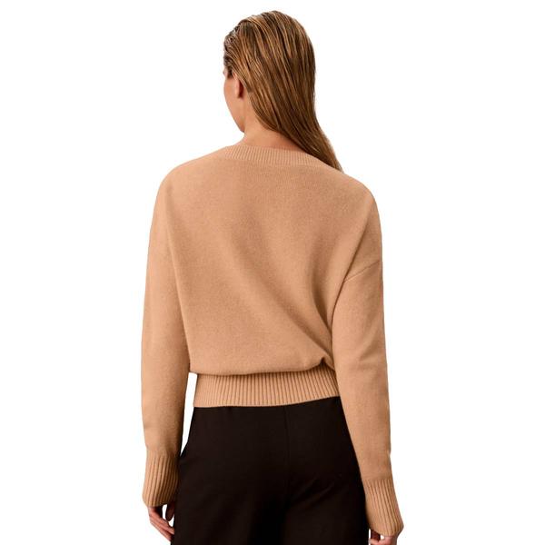 Womens Calvin Klein Long Sleeve Boat Neck Button Detail Sweater alternate view