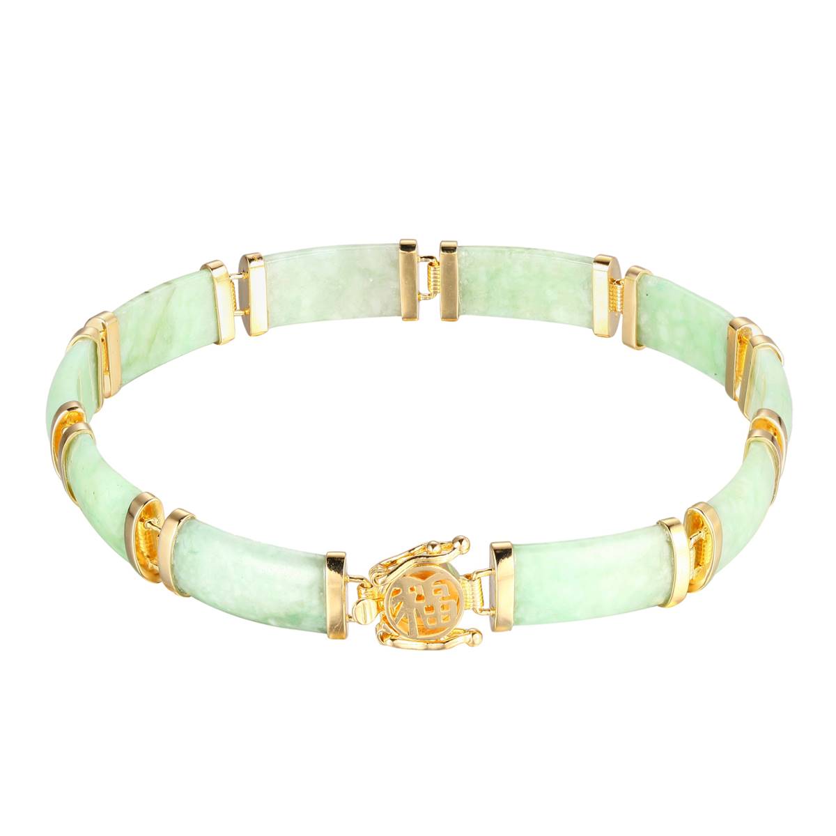 Forever Facets Good Fortune Jade Bangle Bracelet