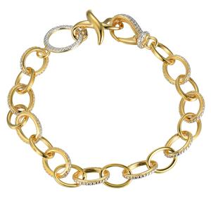 18kt. Gold over Sterling Silver Multiple Link Bracelet