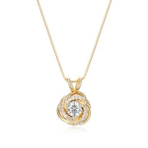 Forever Facets 18kt. Gold White Sapphire Necklace alternate view