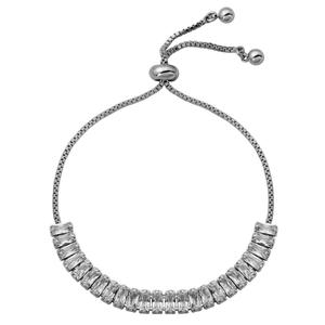 Adjustable 9.5in. Baguette Bracelet