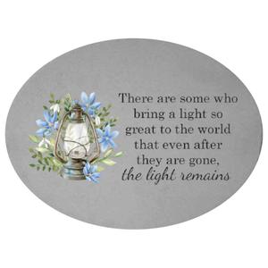 Some Who Bring a Light Oval Memorial Stone