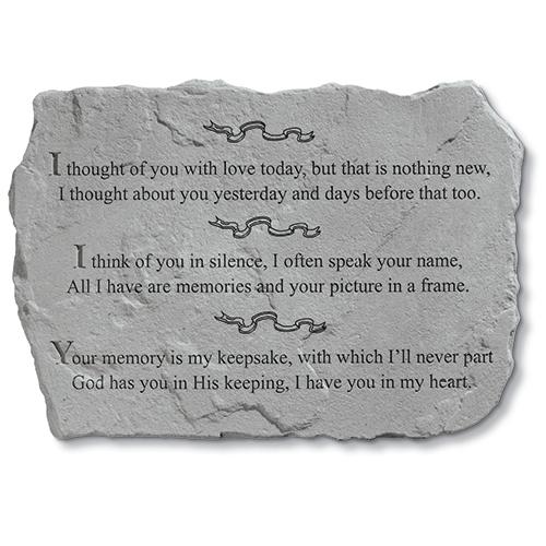 I Thought of You Memorial Stone