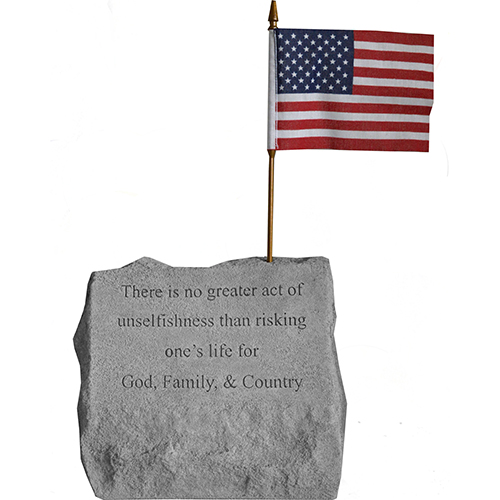 God Family & Country Stone
